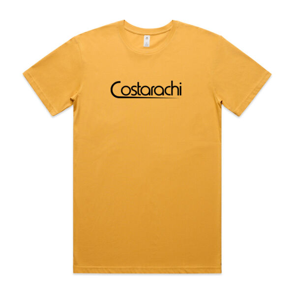 Men's Black Logo on Coloured Tee Thumbnail