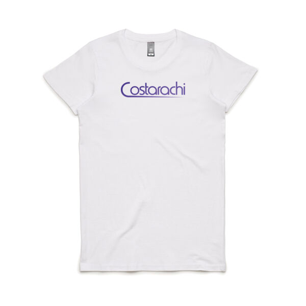 Women's Colour Logo on White Tee Thumbnail
