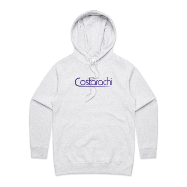 Women's Colour Logo on White Hoodie Thumbnail