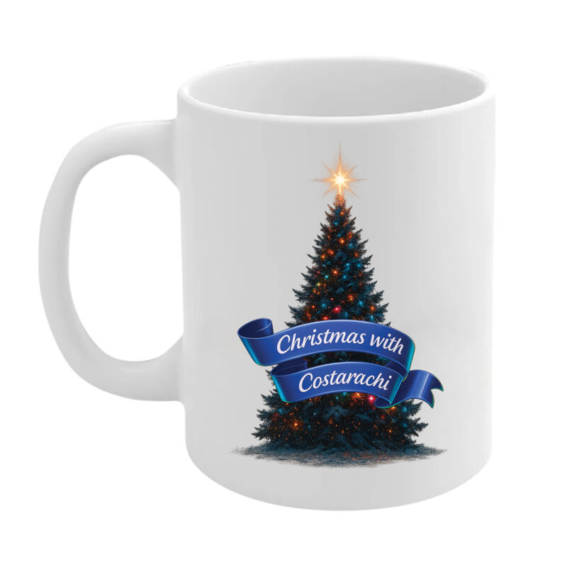 Coffee Mug with Christmas Tree Thumbnail
